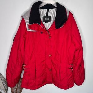NILS Hooded Ski Jacket Red RR‎